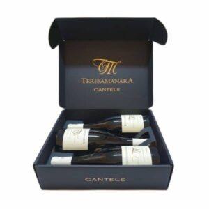 Confezione Regalo scatola cartone 3 bottiglie Teresamanara - Cantele